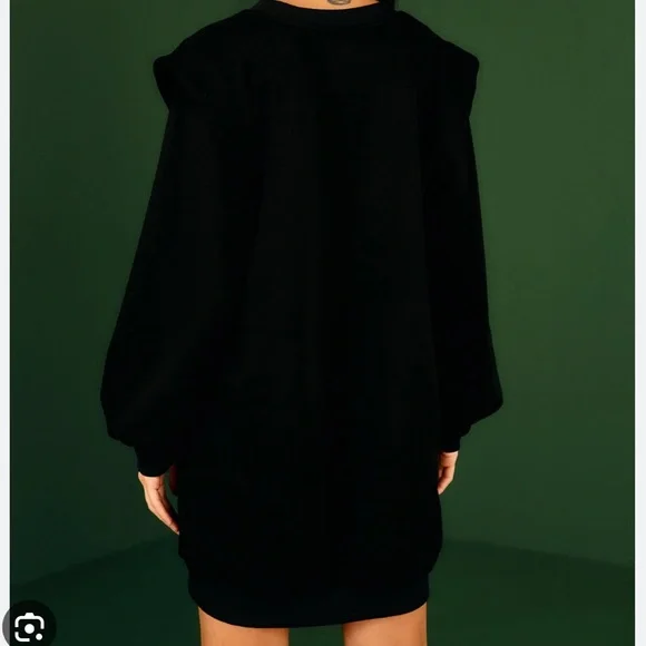 FARM RIO ‼️‼️Black Amazonia Sweater Dress NWT - Picture 5 of 14